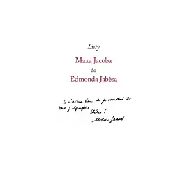 Listy Maxa Jacoba do Edmonda Jabesa