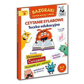 Bazgraki czytają wyrazy i zdania. Czytanie sylabowe. Teczka edukacyjna. Kapitan Nauka