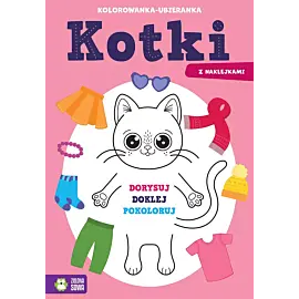 Kolorowanka-ubieranka. Kotki