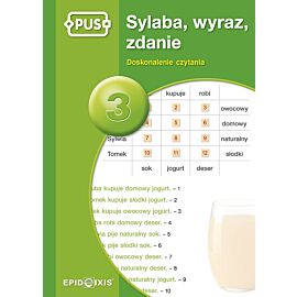 Pus sylaba, wyraz, zdanie 3 doskonalenie czytania