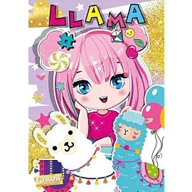 Llama. Kolorowanka