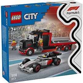 LEGO City Ciężarówka F1 z bolidem Audi F1 60493
