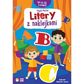 Litery z naklejkami
