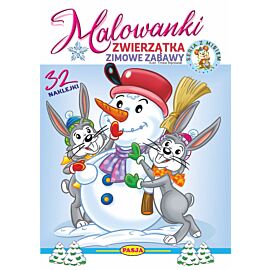 Zwierzątka- zimowe zabawy. Malowanki