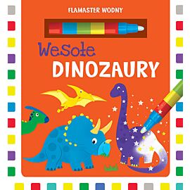 Flamaster wodny. Wesołe dinozaury