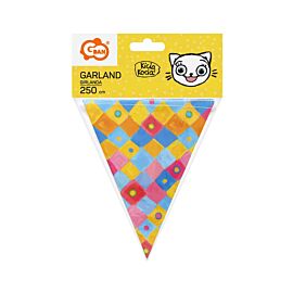 Girlanda flagi papierowe Kicia Kocia 2,5m
