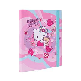 Teczka przestrzenna tekturowa z gumką A5 Hello Kitty pink wzór 3