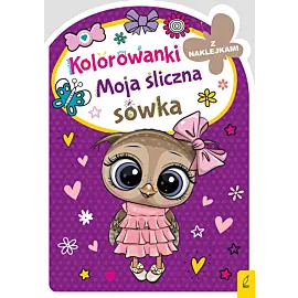 Kolorowanka z wykrojnikiem. Moja śliczna sówka