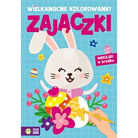 Wielkanocne kolorowanki. Zajączki