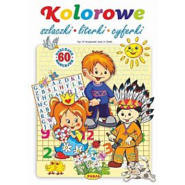 Kolorowe szlaczki literki cyferki