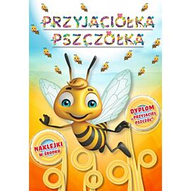 Przyjaciółka pszczółka. Kolorowanka z naklejkami