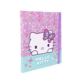 Teczka przestrzenna tekturowa z gumką A4 Hello Kitty pink wzór 3