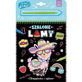 Szalone lamy. Zdrapywanka z rysikiem