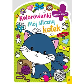 Kolorowanka z wykrojnikiem. Mój śliczny kotek