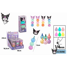 Zakreślacz w kulce Kuromi 3 kolory 1szt.mix