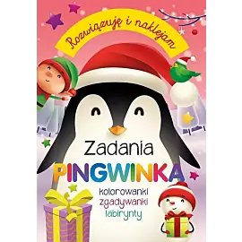 Rozwiązuję i naklejam. Zadania Pingwinka