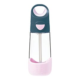 Butelka 450ml tritanowa ze słomką Indigo Rose