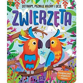 Zwierzęta. Dotykam, poznaję kolory i liczę. Książeczka sensoryczna z miękkim filcem