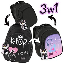 Plecak 3-komorowy Backup K-Pop 3w1 PLB8D37