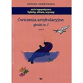 Ćwiczenia artykulacyjne głoski w f zeszyt 9