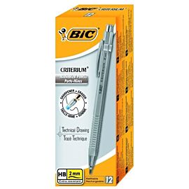 Paczka Ołówek mechaniczny BIC Criterium Silver 2mm HB 12szt.