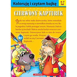 Czerwony kapturek. Koloruję i czytam bajkę