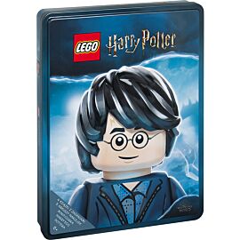 Lego harry potter zestaw książek z klockami lego 4 książki z zdaniami, 5 arkuszy naklejek, minifigurka harrego pottera z tin-6401