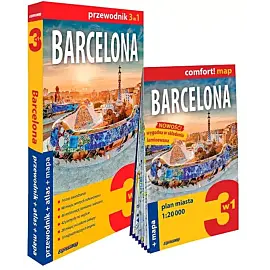 Barcelona 3w1 przewodnik + atlas + mapa
