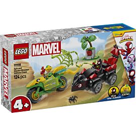 LEGO Spidey Pościg Spina za Electro w dinopojeździe 11198