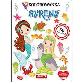 Kolorowanka Syreny z naklejkami