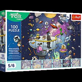 Puzzle 100 Rodzina Treflików Bert w kosmosie 16545