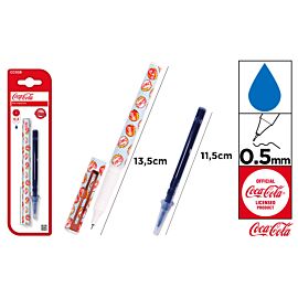 Cienkopis z wkładem wymiennym 0,5mm z logo Coca-Cola blister