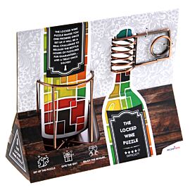 Łamigłówka The Locked Wine Puzzle (Wyciągnij butelkę) Recent Toys poziom 4/5