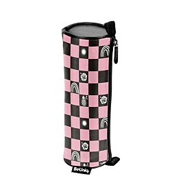 Piórnik tuba Pink kratka-różowa BeUniq BU26SU-003