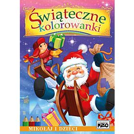 Świąteczne kolorowanki mikołaj i dzieci
