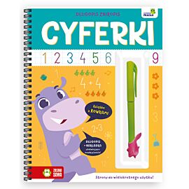 Długopis znikopis. Cyferki