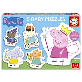 Puzzle Baby 5w1 Świnka Peppa 113782