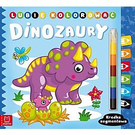 Lubię kolorować. Dinozaury. Kredka segmentowa