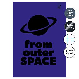 Zeszyt A4 32k.w kratkę z marginesem Space 90g