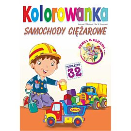 Samochody ciężarowe. Kolorowanka. Seria z elfami