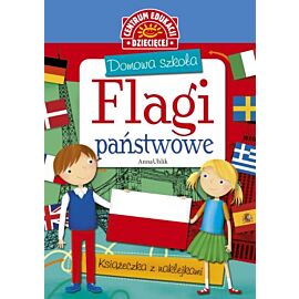 Flagi państwowe domowa szkoła + naklejki