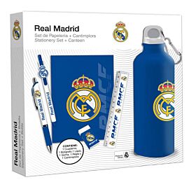 Butelka 650 ml z zestawem piśmienniczy Real Madrid RM00029