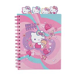 Kołobrulion A5 100k.kratka z główkami Hello Kitty pink wzór 1