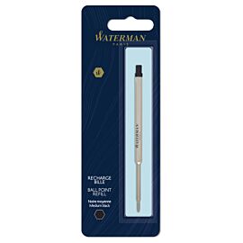 Wkład do długopisu Waterman standard czarny (M) 1sztuka na blistrze S0944480