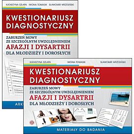 Kwestionariusz diagnostyczny zaburzeń mowy ze szczególnym uwzględnieniem afazji i dysartrii dla młodzieży i dorosłych