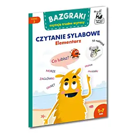 Bazgraki czytają trudne wyrazy. Czytanie sylabowe. Elementarz. Kapitan Nauka