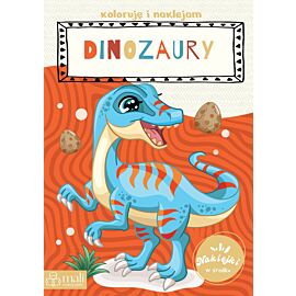 Koloruję i naklejam dinozaury