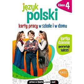 Język polski. Karty pracy w szkole i w domu. Klasa 4