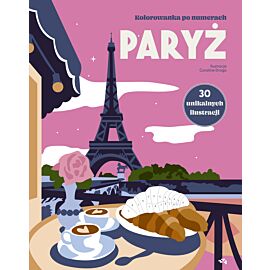 Paryż. Kolorowanka po numerach