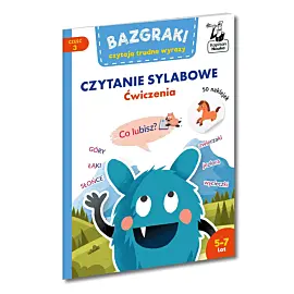 Bazgraki czytają trudne wyrazy. Czytanie sylabowe. Ćwiczenia. Kapitan Nauka